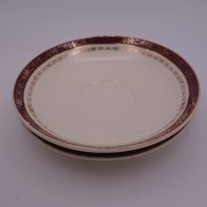 Set of Two(2) ALFRED MEAKIN ENGLAND "KINGSDALE" 18 KT. SOLID GOLD Plates